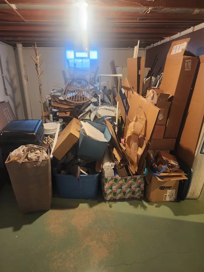 Roll-off dumpster container at job site for Construction Dumpster Rental in Crestline